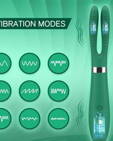 Nipple clamp vibrating massager